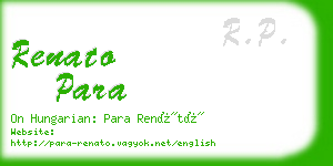 renato para business card